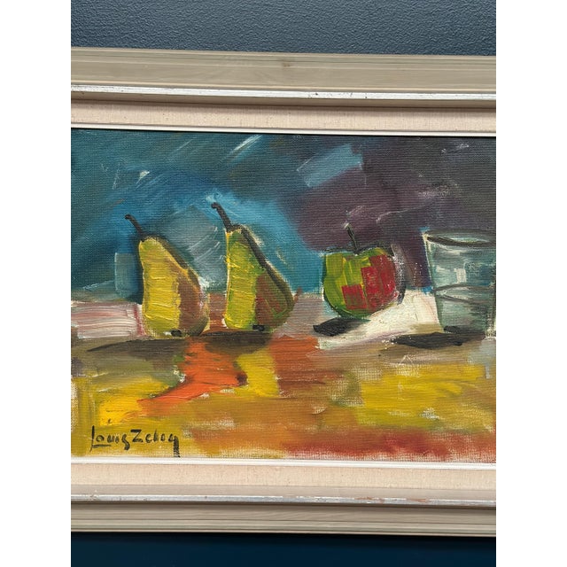 Louis Zelig, Fruit, 1960s, Oil on Canvas, Framed 72 × 55 Cm For Sale - Image 17 of 18