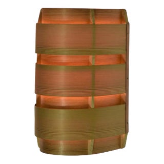 Pine Veneer V155 Sconce by Hans-Agne Jakobsson for Ellyset AB, Sweden, 1950s For Sale