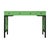 David Francis Chippendale Writing Desk - Bright Green For Sale - Image 4 of 9