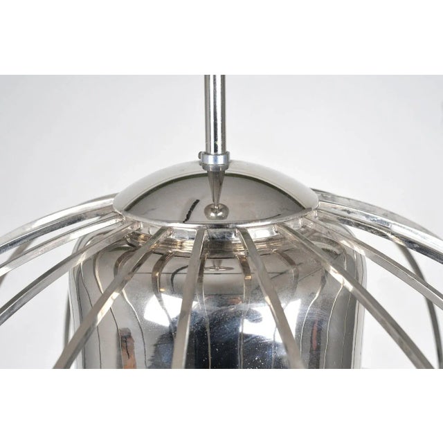 Mid-Century Pendant Lamp attributed to Kamenický Šenov, 1970s For Sale - Image 4 of 6