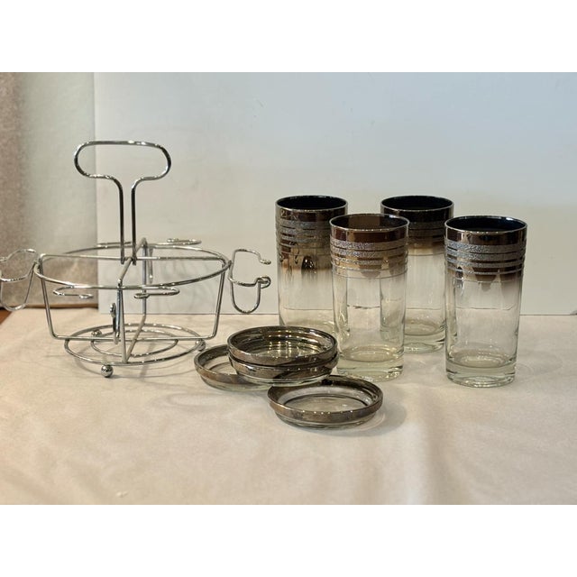 Mid-Century Modern Vintage Mid-Century Modern Cocktail Set- 9 Pieces For Sale - Image 3 of 9