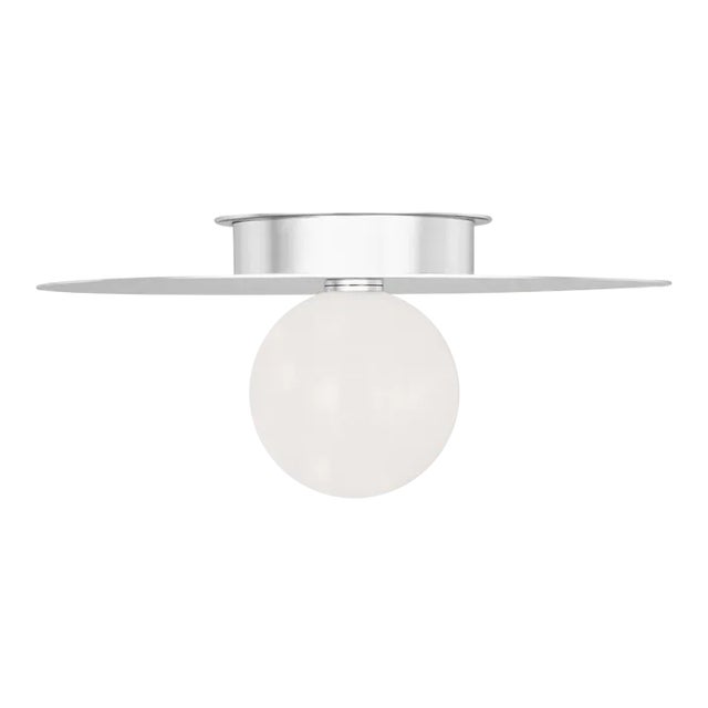 Kelly Wearstler by Visual Comfort Studio Nodes Large Flush Mount in Polished Nickel For Sale