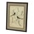 Signed wildlife painting depicting a pair of Baltimore Orioles perched among delicate tree branches with hanging foliage....