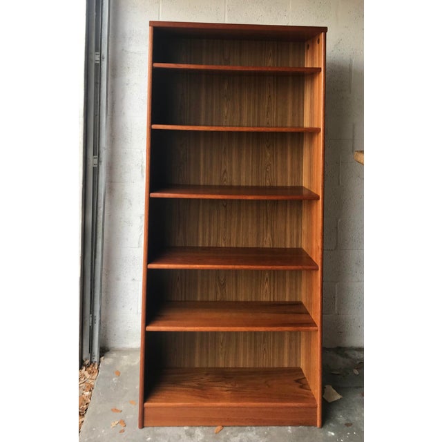 1980s Danish Modern Teak Veneer Bookcase Chairish