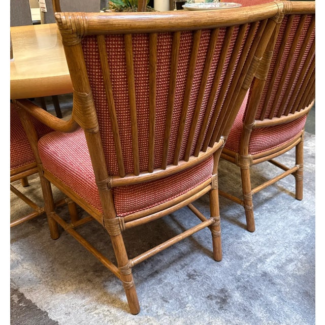 2000 - 2009 Orlando Diaz-Azcuy for McGuire Furniture Prescott Dining Chairs, Set of Four For Sale - Image 5 of 14