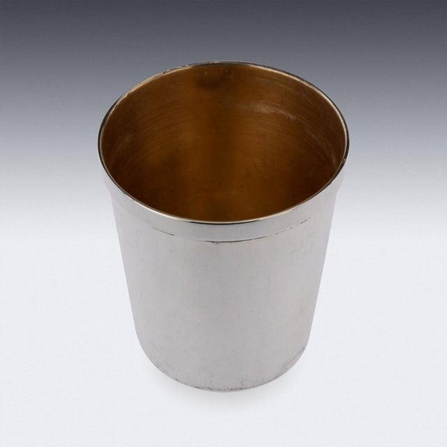 1930s 20th Century British Silver Plated Cocktail Shaker from Beefeater Gin, 1930s For Sale - Image 5 of 13