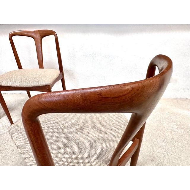 Model Juliane Teak Dining Chairs by Johannes Andersen for Uldum Møbelfabrik, Denmark, 1960s, Set of 4 For Sale - Image 6 of 18