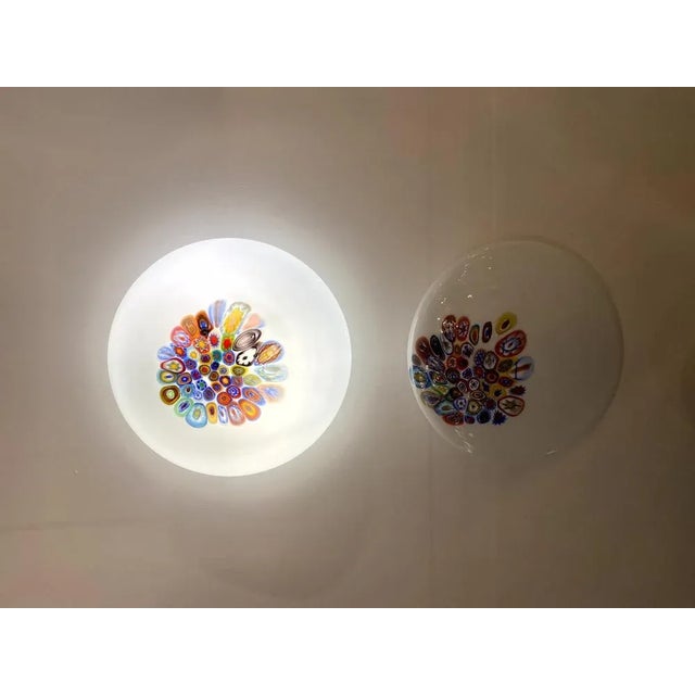 Wall light impressive contemporany murrine multicolors sphere in murano glass with multicolored murrine. Floeal design in...