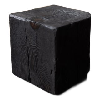 Hyo Table Shou Sugi Ban | Wood Cube For Sale