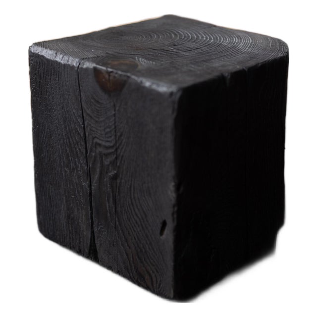 Hyo Table Shou Sugi Ban | Wood Cube For Sale