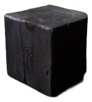 Hyo Table Shou Sugi Ban | Wood Cube
