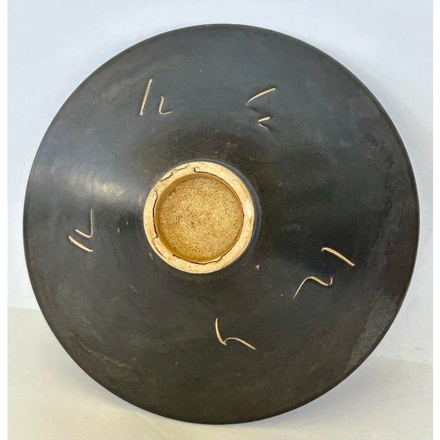 Japanese Chinese Zen Calligraphy Motif Bowl For Sale - Image 3 of 3