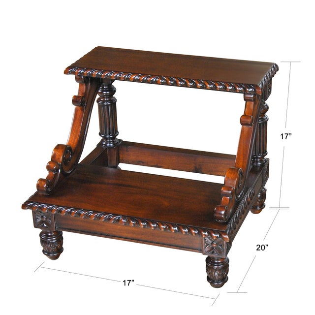 The Carved Mahogany Bed Step has simple and tasteful style, practical and elegant details are all combined with great...