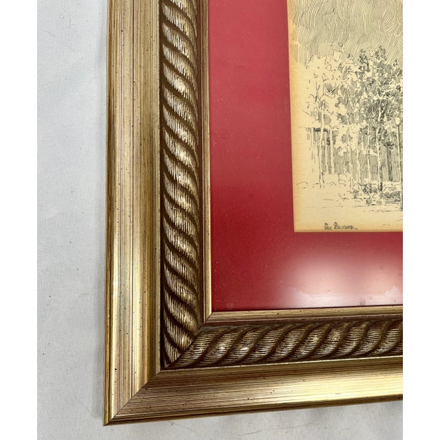 Mid-Century Memphis Architectural Drawings by Paul Penczner - a Pair For Sale - Image 11 of 12