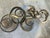 Industrial 1980s Steel Hanging Circles Sculpture Attributed to Curtis Jere , Titled "Continuity" For Sale - Image 3 of 12