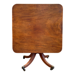 19th Century English Mahogany Tilt-Top Breakfast Table