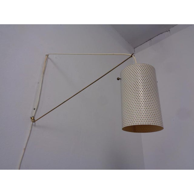 Metal Adjustable Brass Wall Lamp, Italy, 1950s For Sale - Image 7 of 18