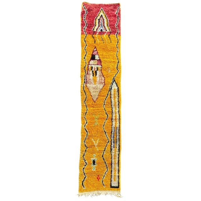 Moroccan Boujad Berber Runner Rug, 1990 For Sale - Image 11 of 11