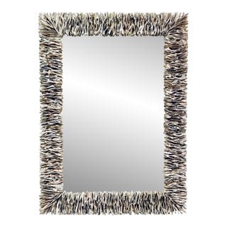 Made Goods Organic Modern Oyster Shell Mina Wall Mirror For Sale