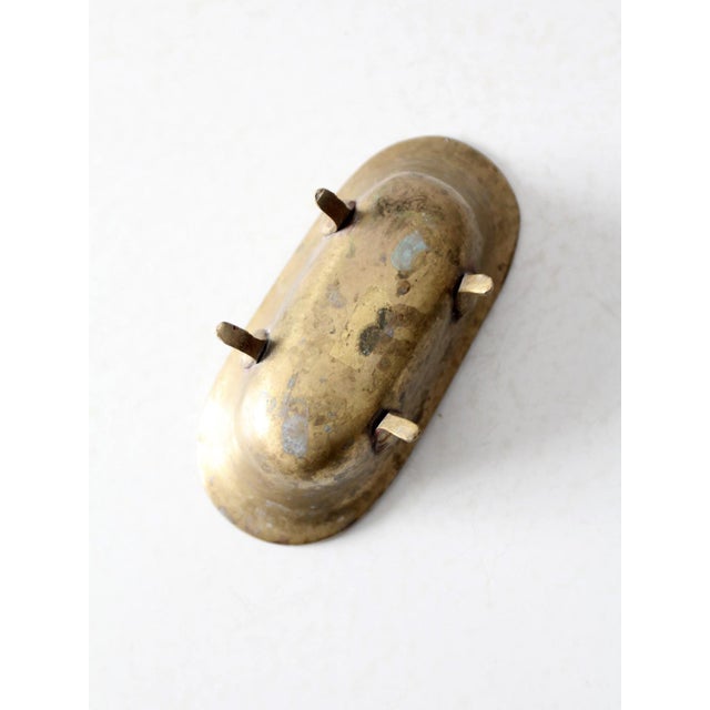 Mid 20th Century Vintage Brass Bathtub Soap Dish For Sale - Image 5 of 8