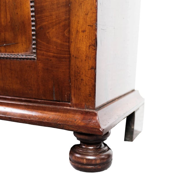 Late Dark Polished Mahogany Empire Tall Cabinet For Sale - Image 9 of 13