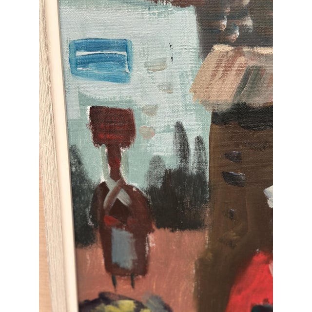 Mid 20th Century Tage Gavik, Street Vendor in Turkey, 1950s, Oil on Canvas, Framed For Sale - Image 5 of 17