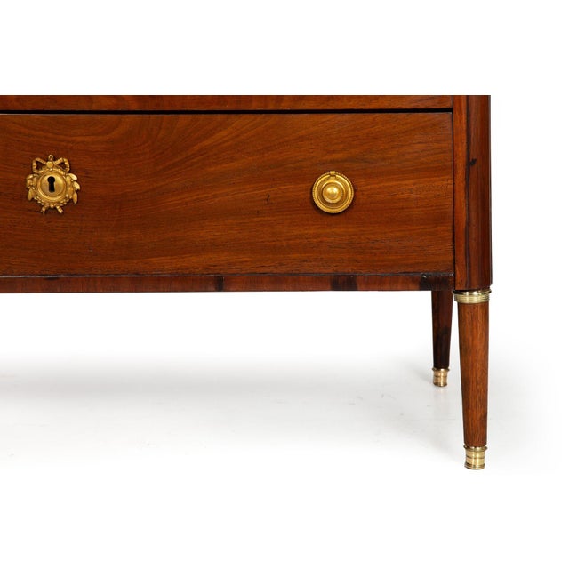 French Louis XVI Period Mahogany Commode, Stamped by J. Canabas Ca. 1775 For Sale - Image 11 of 18