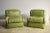 Green Eco-Leather Armchairs, 1970s, Set of 2 For Sale - Image 10 of 10