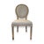 Contemporary Set of 4 Balloon Back Chairs in Linen by Restoration Hardware For Sale - Image 3 of 6