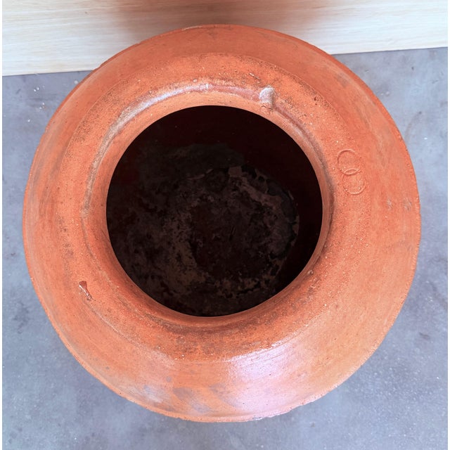 18th Century Rare Large Terracotta Hand Carved French Biot Pot For Sale - Image 18 of 18