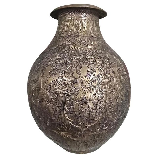 Antique Brass Vase with Figures, 19th Century For Sale - Image 10 of 10