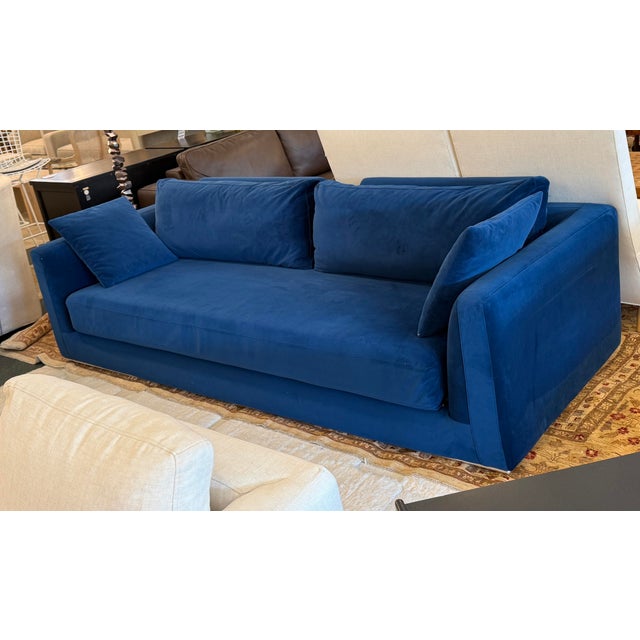 Textile Rove Concepts Milo Sleeper Sofa, Cobalt For Sale - Image 7 of 12