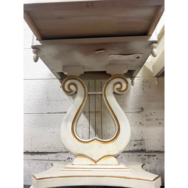 Vintage Hollywood Regency Marble Top Nightstands - Pair For Sale - Image 12 of 16