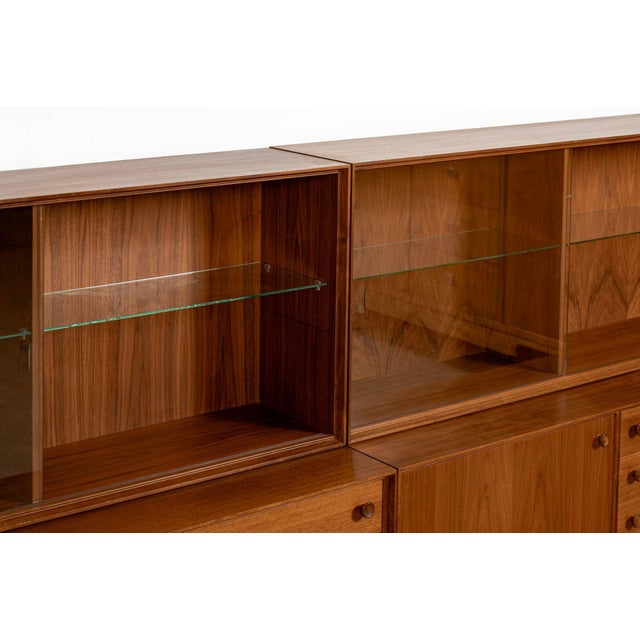 Pair of Swedish Mid-Century Modern Teak Bookcase Display Cabinets, 1960s For Sale - Image 11 of 18