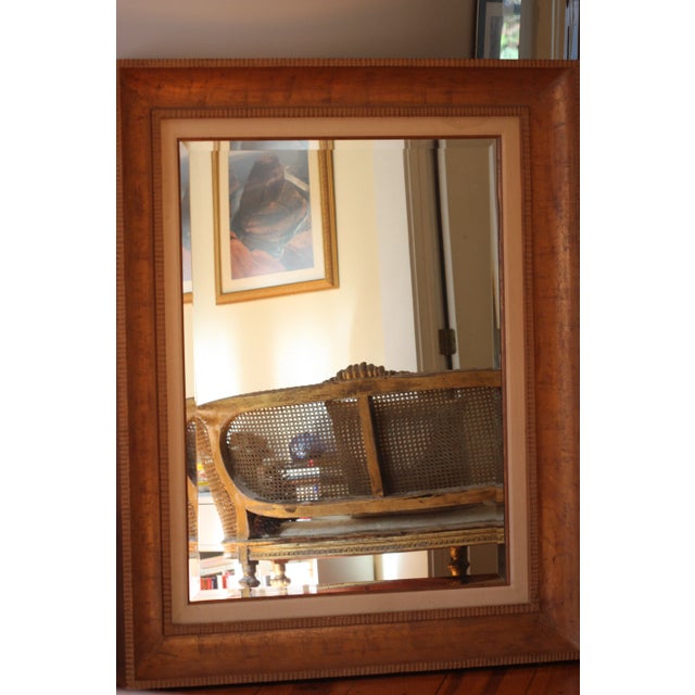 Gold Mid 20th Century Gold Leaf Floor Mirror For Sale - Image 8 of 11
