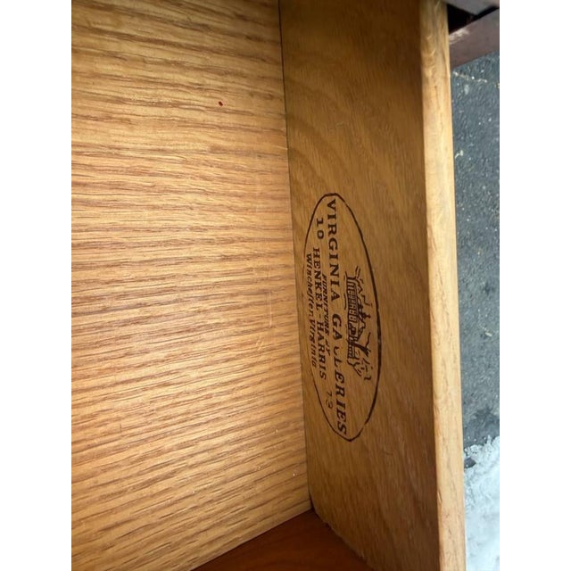 Brown Late 20th Century Henkel Harris Cherry Single Drawer Side Cabinet/ Nightstand. For Sale - Image 8 of 17