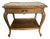 Antique Walnut Side Table, Marble Top For Sale