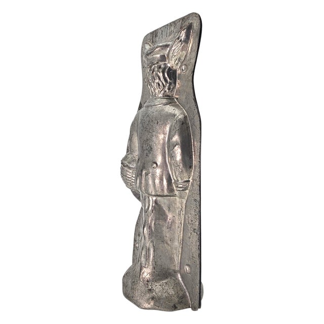 1930s H. Heris German Tin Chocolate Mold — Dutch Bunny #442, 10” For Sale - Image 5 of 18