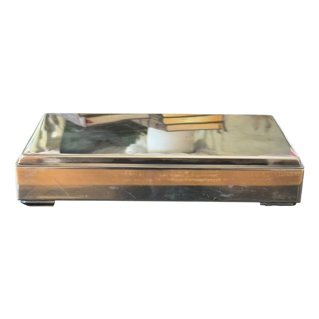 Art Deco Dragsted Danish 925 Sterling Silver Box For Sale
