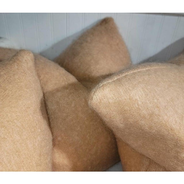 Collection of Vintage Lambs Wool Pillows -3 For Sale - Image 4 of 5