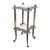 Antique Victorian 2-Tier Iron Plant Stand W/ Marble Top For Sale
