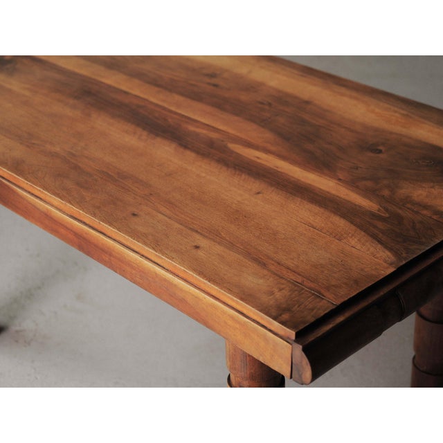 Modernist Oak and Walnut Table, France, 1940s For Sale - Image 12 of 16