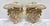 Ivory Midcentury Pair of Petite Decorative Wall Decor Shelves- Set of Two For Sale - Image 8 of 12