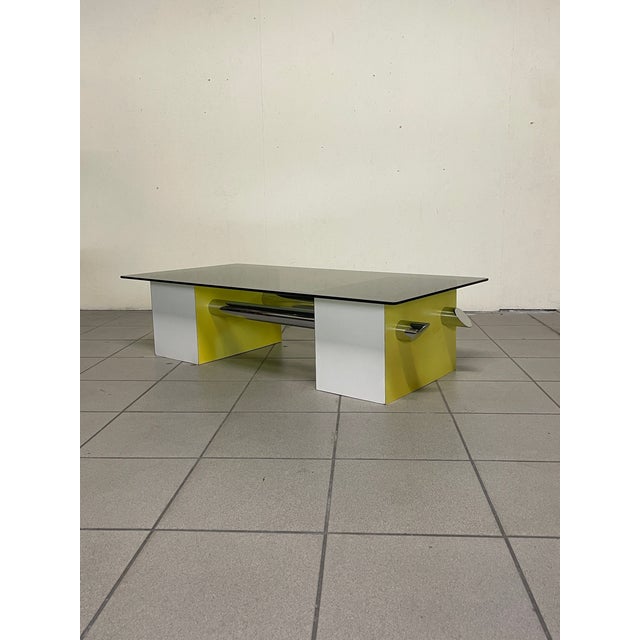 Coffee Table in Colored Formica and Glass, 1970s For Sale - Image 15 of 18