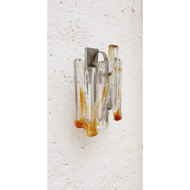 Mid-Century Italian Glass Sconce by Toni Zuccheri for Venini, 1968 For Sale - Image 9 of 10