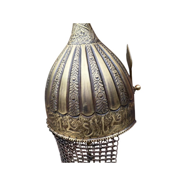 Gothic Fluted Ottoman Chichak Helmet For Sale - Image 3 of 14