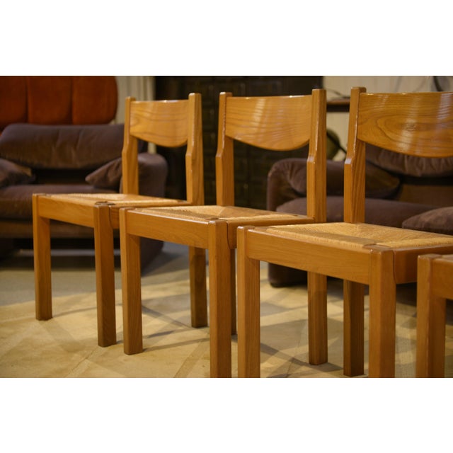Elm Chairs from Maison Regain, 1960s, Set of 4 For Sale - Image 11 of 12