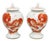 Vintage Chinese Hand Painted Foo Dog Porcelain Covered Ginger Jar - A Pair For Sale