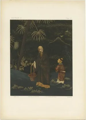 G. Audsley, Japanese Man and Boy, 1882, Paper