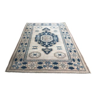 Oushak Handmade Vintage Floor Wool Rug For Sale